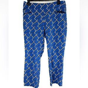 Swing Control Women's Golf Pants Size 10 Blue Master's Ankle Length Stretch